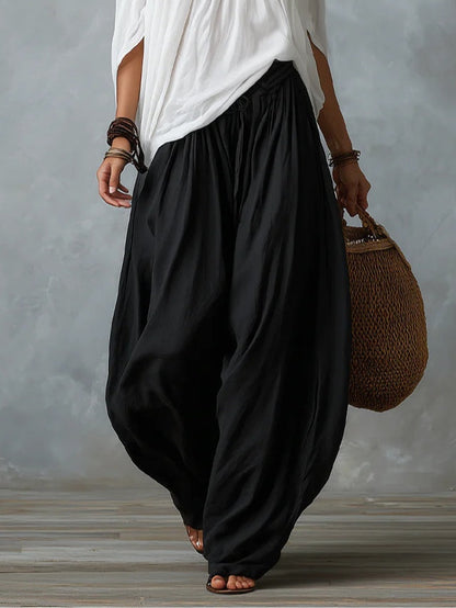 Bianca | Off-the-Shoulder White Set with Lantern Pants