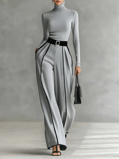 Vera ™ | Elegant Two-Piece Set with Contrast Details