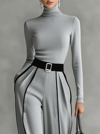 Vera ™ | Elegant Two-Piece Set with Contrast Details
