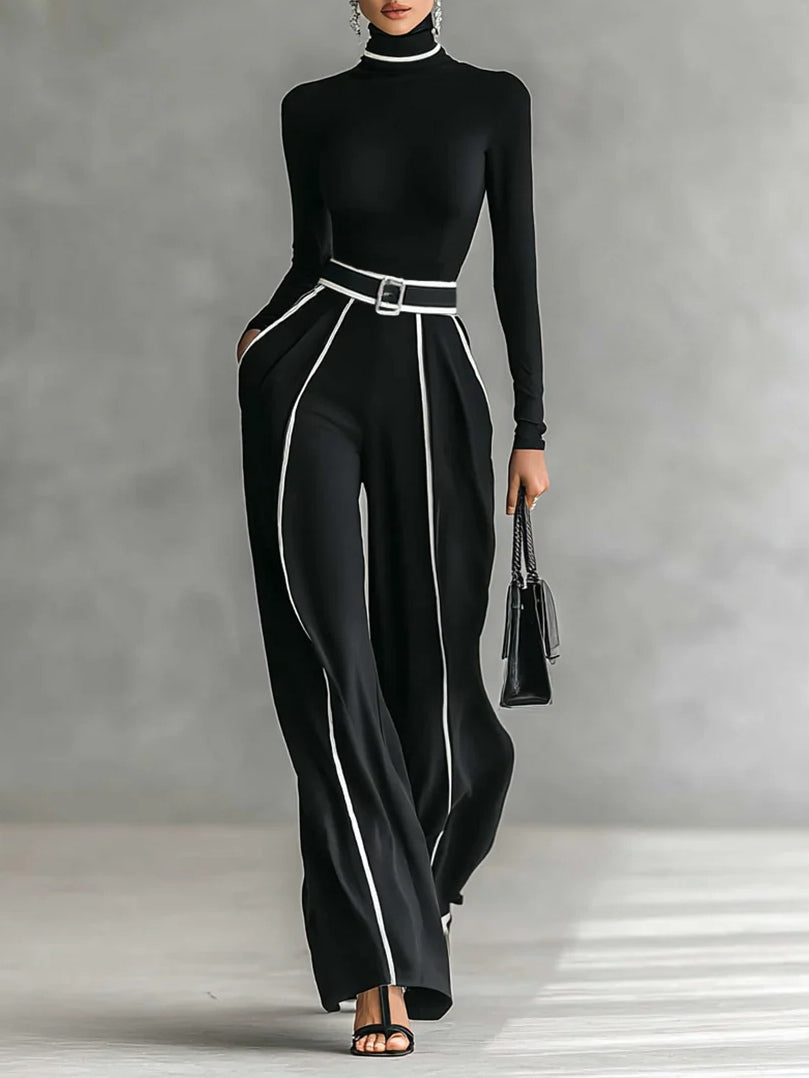 Vera ™ | Elegant Two-Piece Set with Contrast Details