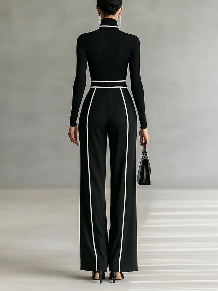 Vera ™ | Elegant Two-Piece Set with Contrast Details