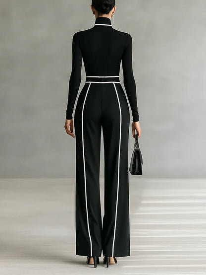 Vera ™ | Elegant Two-Piece Set with Contrast Details