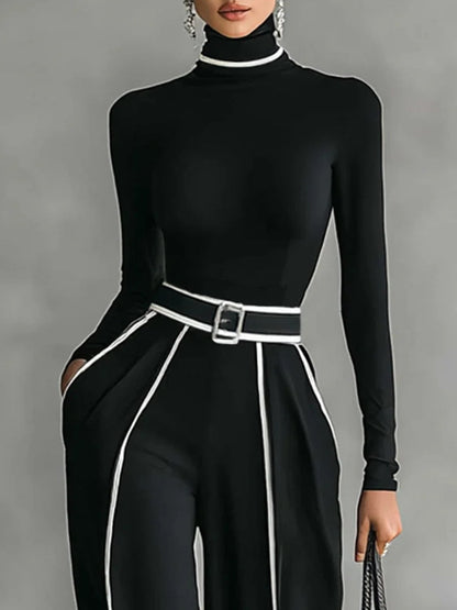 Vera ™ | Elegant Two-Piece Set with Contrast Details