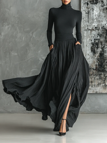 Eva ™ | Elegant Pleated Skirt Set