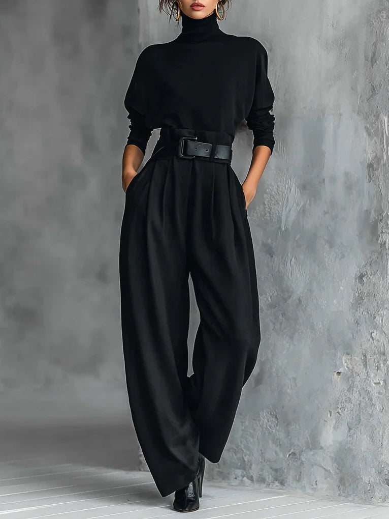 Lisa™ | Black Belted Co-Ord Set