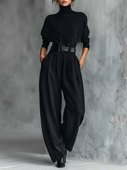 Lisa™ | Black Belted Co-Ord Set