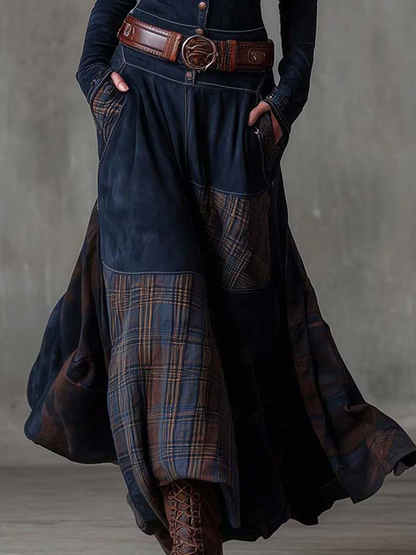 Willow | Faux Suede Maxi Dress
