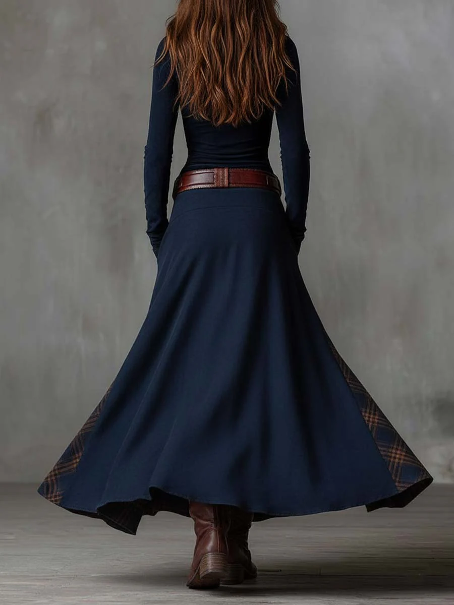 Willow | Faux Suede Maxi Dress