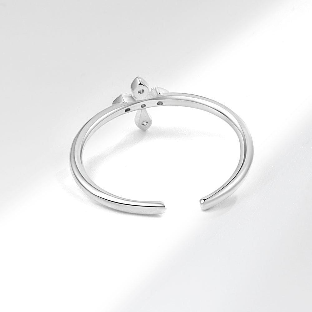 The Light Ring — Silver Cross Band