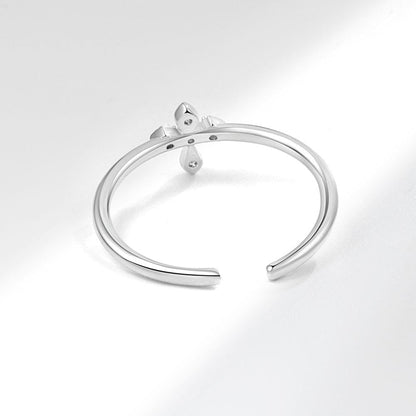 The Light Ring — Silver Cross Band