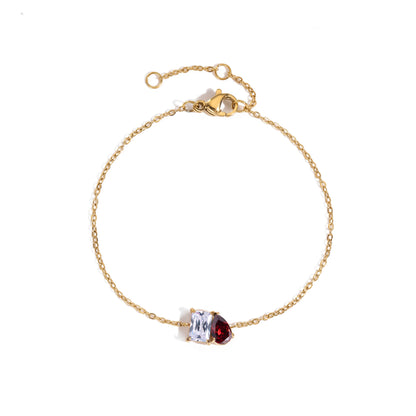 Toi Et Moi Birthstone Bracelet