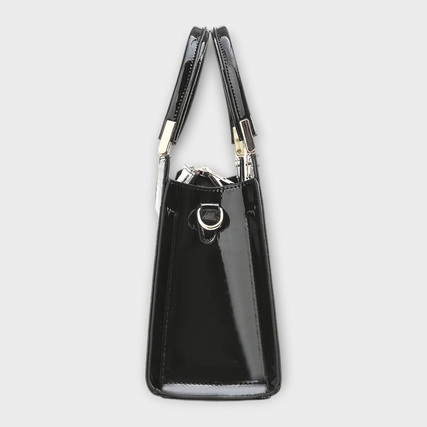 Vespera™ | Glossy Crocodile Pattern Handbag