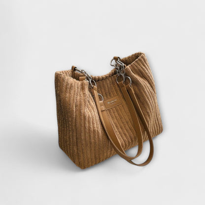 Freya- Soft Cord Shoulder Bag
