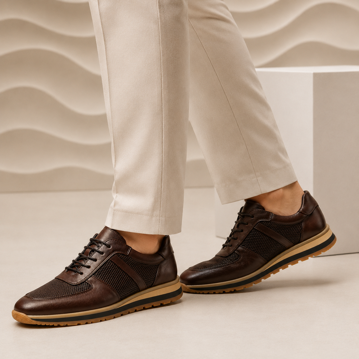 Milano | Men's Full-Grain Leather Low-Tops