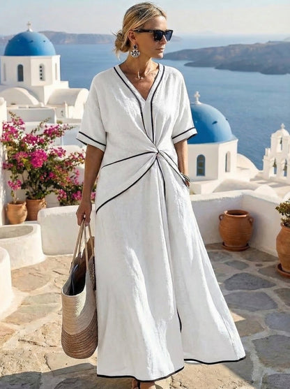 Santorini™ Elegant Wrap Dress