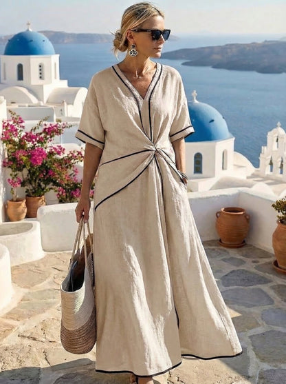Santorini™ Elegant Wrap Dress