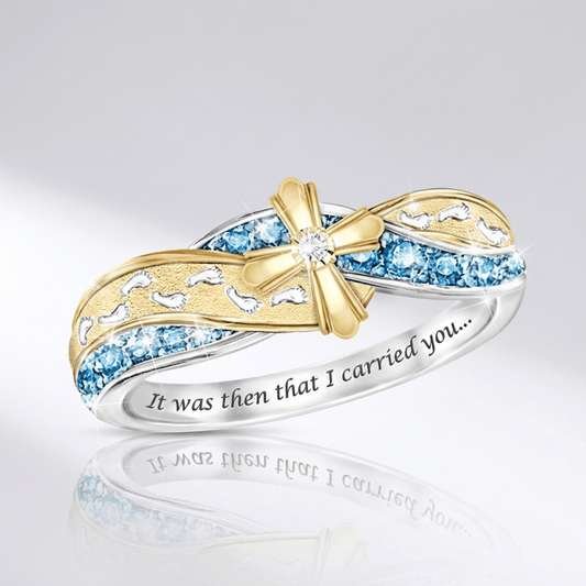 The Mother's Ring — Silver with Crystal Detail