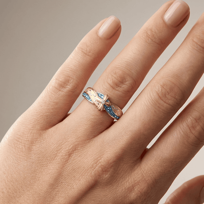 The Mother's Ring — Silver with Crystal Detail