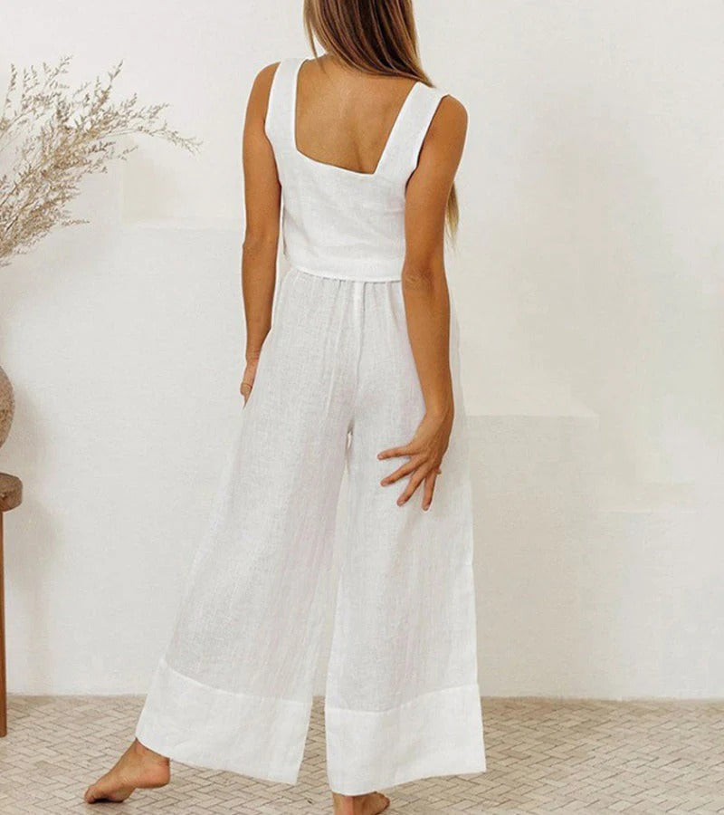 Lyra™ – Minimalist Top and Wide Pants Set - Aurora Classics