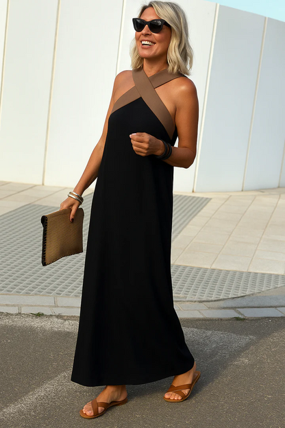 Sovelle™ – Breathable Crossed Maxi Dress - Aurora Classics
