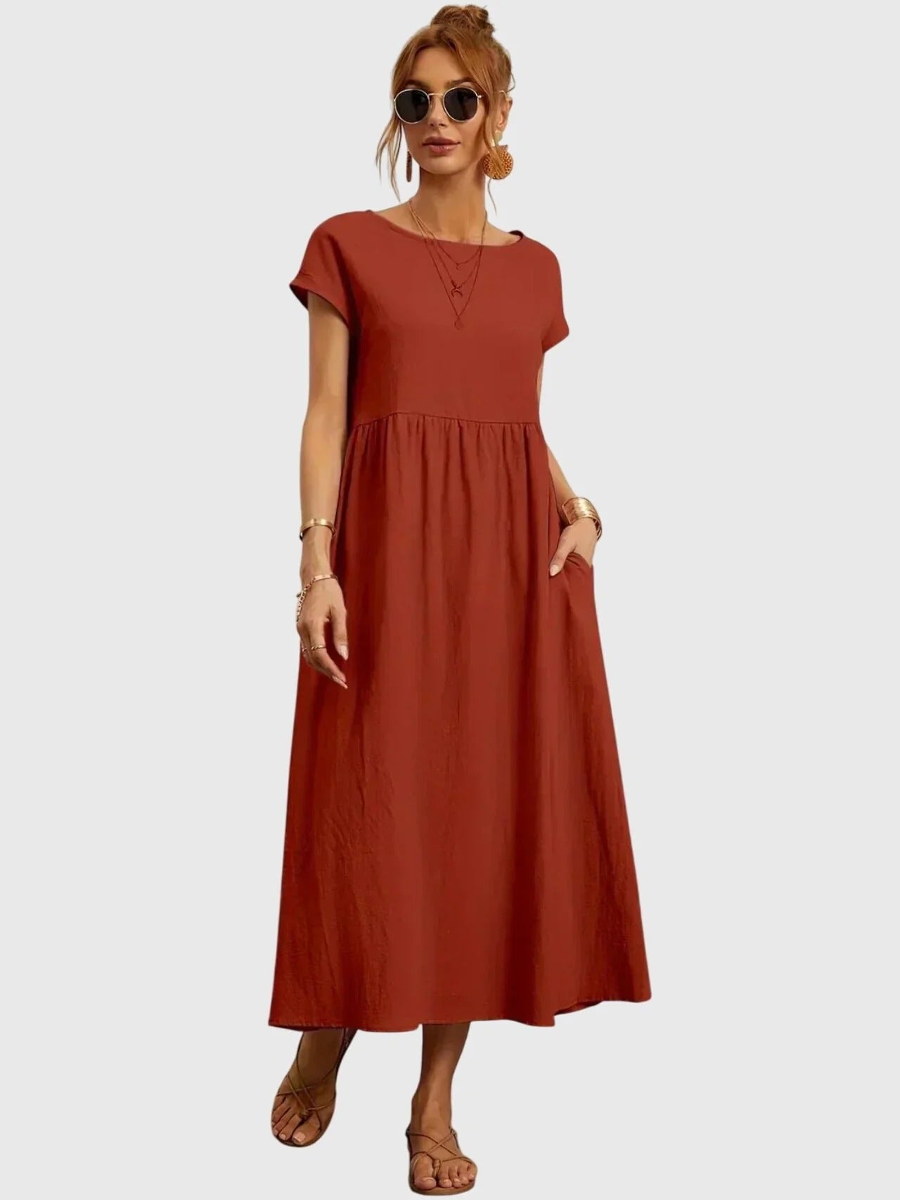 Giselle™ - Casual Pocket Dress - Aurora Classics