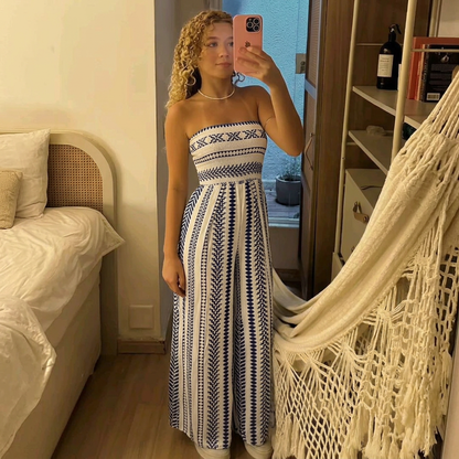 Camila™ | Bohemian Print Jumpsuit