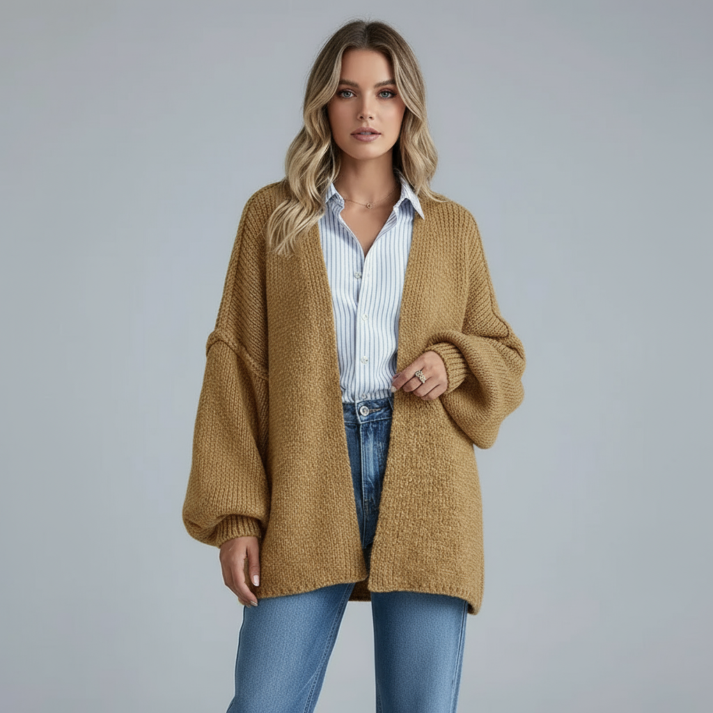 The Oversized Cardie™ | Relaxed Knit Cardigan