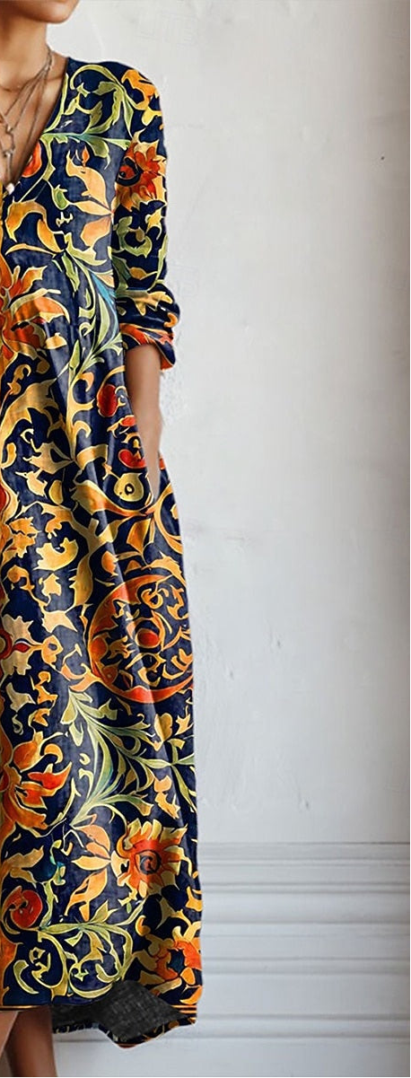 Yana™ | Casual V-Neck Tunic Dress