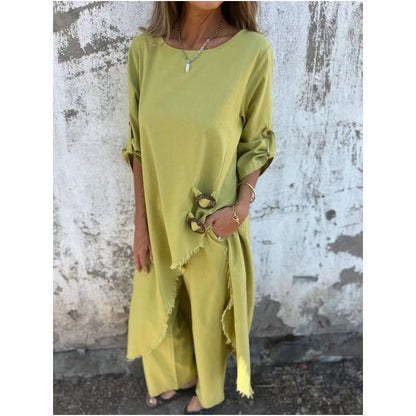 New Cotton-Linen Dress + Pants - Comfortable Two-Piece Set — Anniversary Edit
